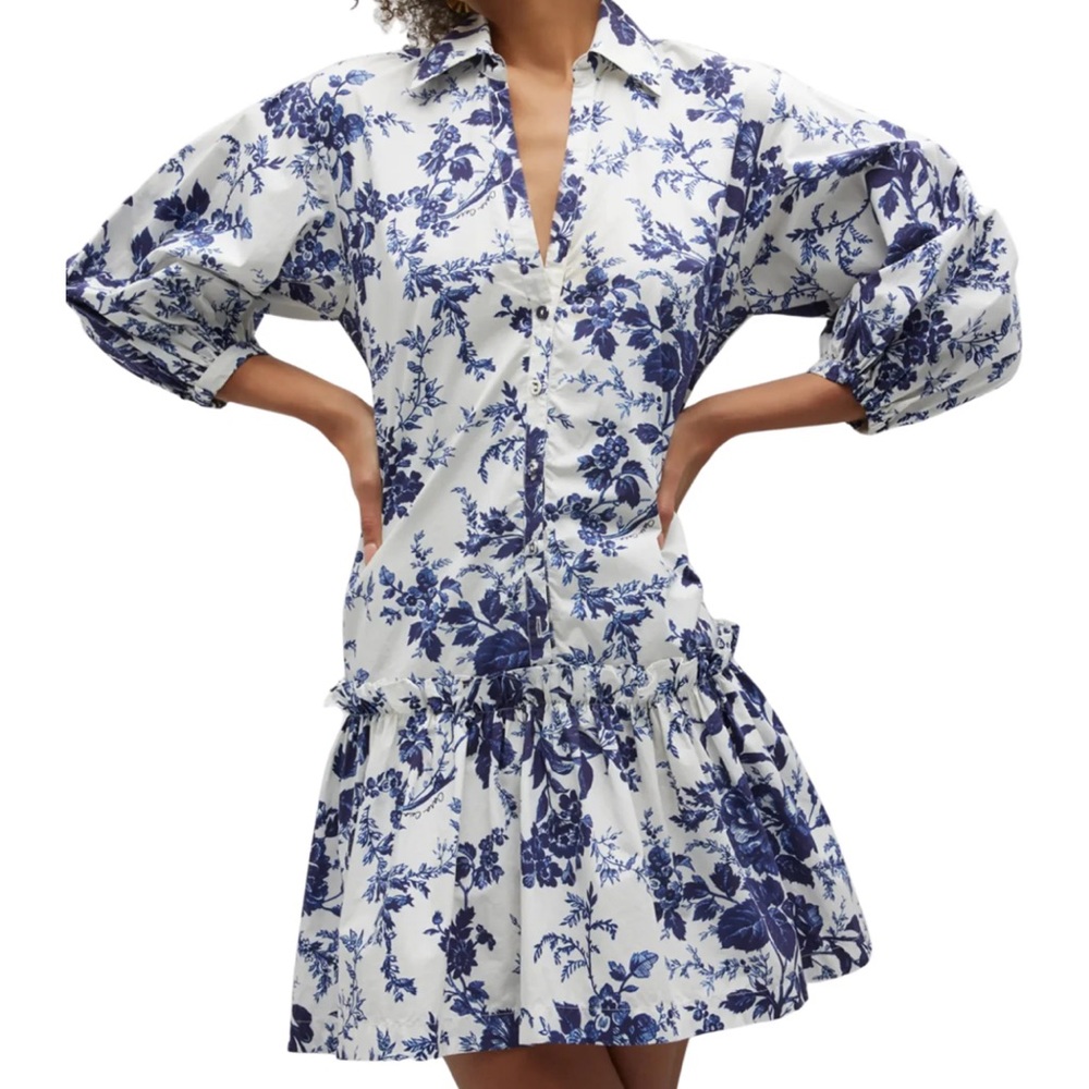 CARA CARA Silvia Dress Navy Vintage Floral